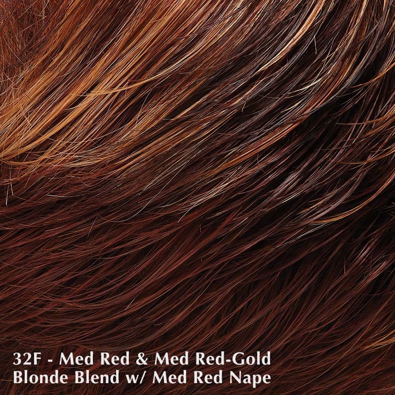 Naomi Wig by Jon Renau | Heat Friendly | Synthetic Lace Front Wig (Mono Top) Jon Renau Heat Friendly Synthetic 32F Cherry Creme / Bang: 5.75" | Crown: 7" | Sides: 5.25" | Nape: 4.25" / Average