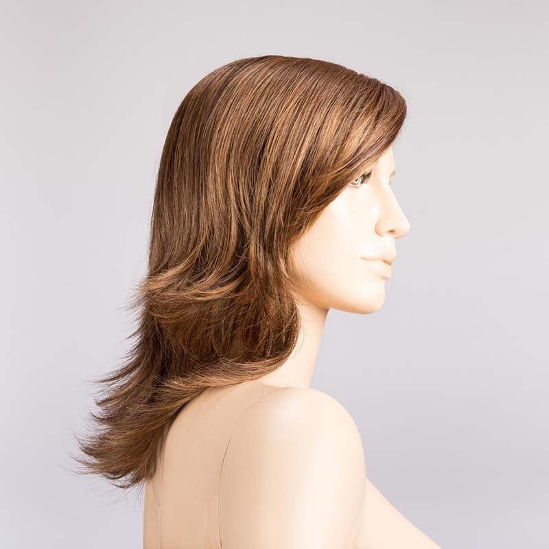 Ocean Wig by Ellen Wille | Synthetic Wig (Mono Part) Ellen Wille Synthetic Hot Mocca Rooted / Front: 5" |  Crown: 8" |  Sides: 8.5" |  Nape: 9" / Petite / Average
