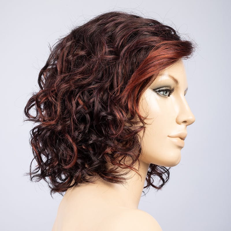 Onda Wig by Ellen Wille | Synthetic Lace Front Wig (Mono Part) Ellen Wille Synthetic Plum Red Shaded / Front: 6.5" | Crown: 9" | Sides: 8.75" | Nape: 5.5" / Petite / Average