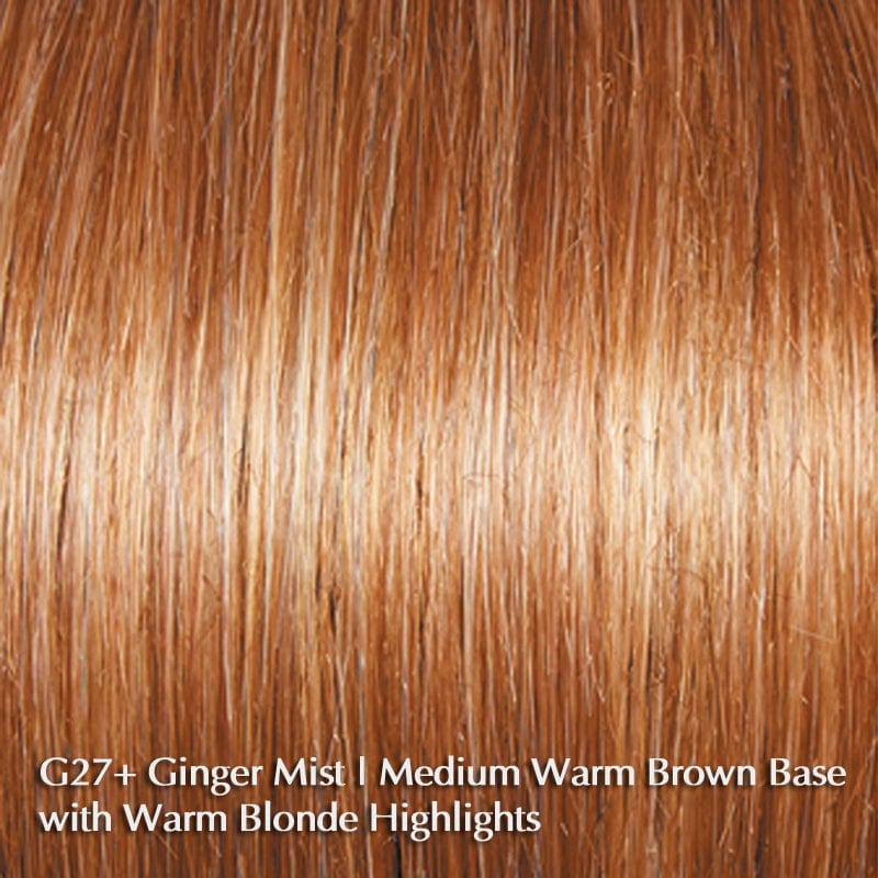 Perk Petite Wig by Gabor | Synthetic Wig (Basic Cap) Gabor Synthetic G27+ Ginger Mist / Front: 4.25" | Crown: 3.25" | Sides: 3" | Back: 3" | Nape: 1.5" / Petite