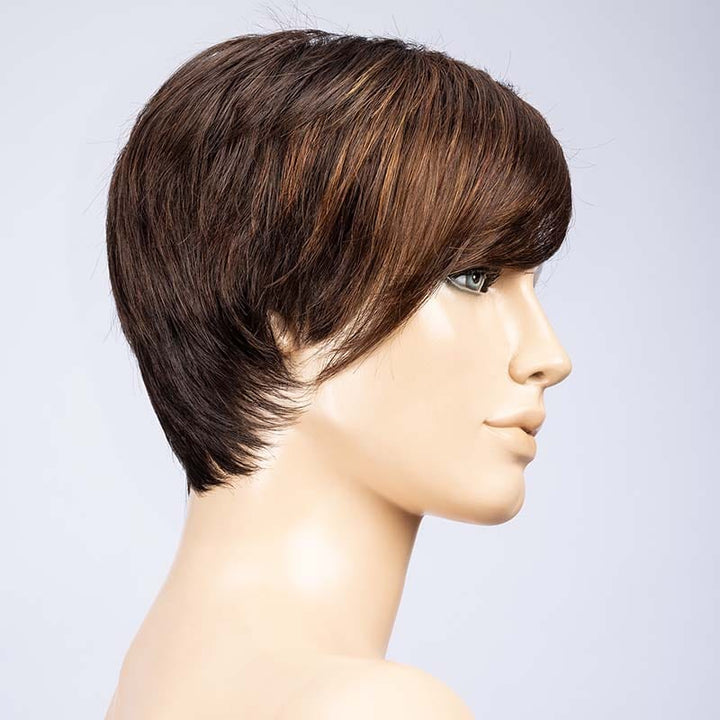 Point Wig by Ellen Wille | Synthetic Wig (Mono Crown) Ellen Wille Synthetic Dark Chocolate Mix / Front: 4.5" |  Crown: 4" |  Sides: 3" |  Nape: 2.5" / Petite / Average