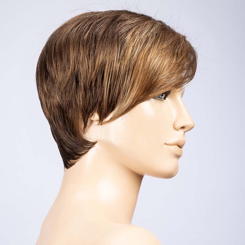 Point Wig by Ellen Wille | Synthetic Wig (Mono Crown) Ellen Wille Synthetic Mocca Lighted / Front: 4.5" |  Crown: 4" |  Sides: 3" |  Nape: 2.5" / Petite / Average