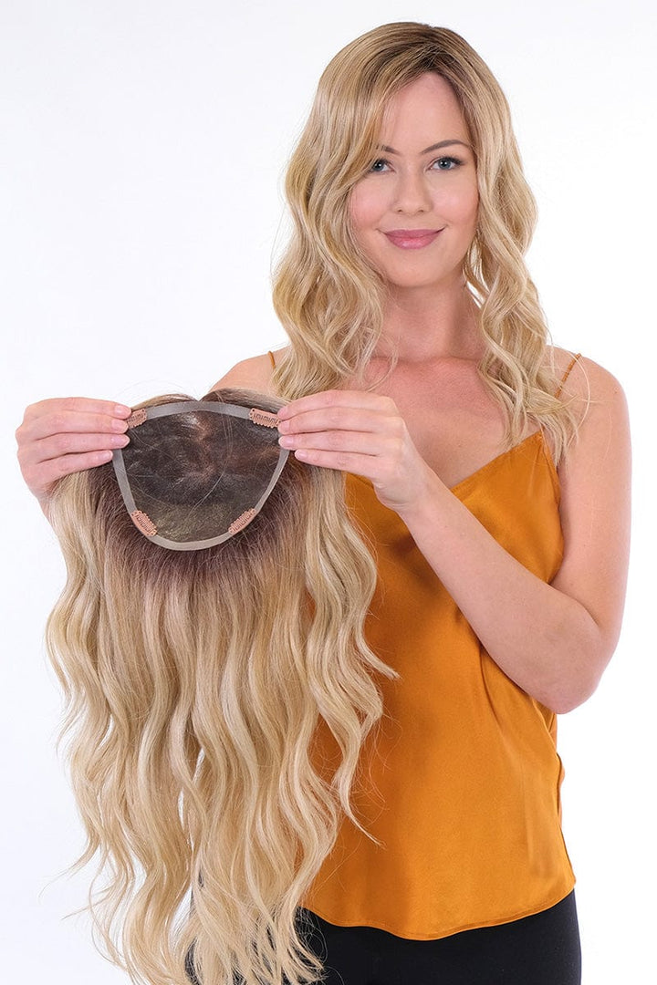 Premium 100% Hand-made Topper 18 Wave Wig by Belle Tress | Synthetic Heat Friendly Wig | Creative Lace Front Belle Tress Hair Toppers