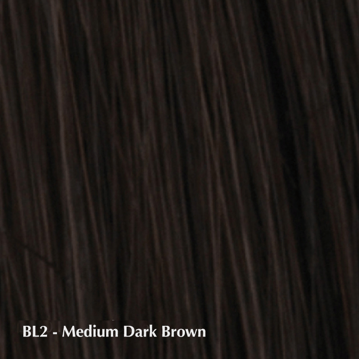 Princessa by Raquel Welch | Remy Human Hair | Lace Front Wig | Mono Top (100% Hand-Tied) Raquel Welch Synthetic Medium Dark Brown BL2 / Front to Back: 13.75" | Ear to Ear: 11.75" | Circumference: 21.25" | Hair Lengths: 8" - 10" / Average