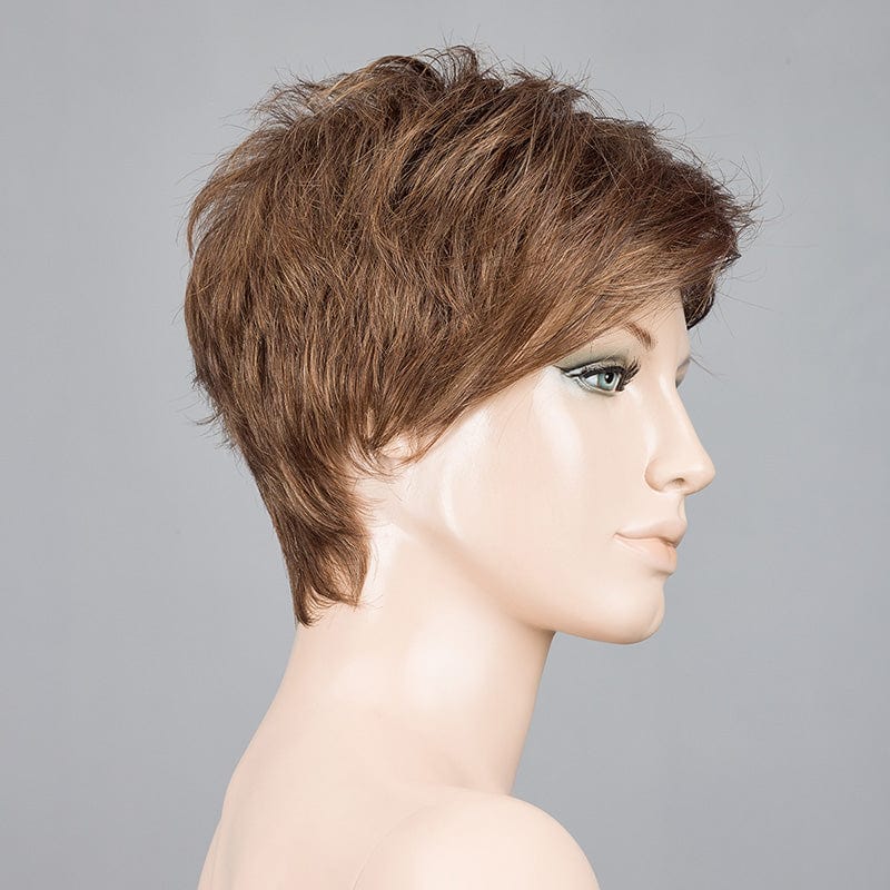 Ring Wig by Ellen Wille | Mono Crown Ellen Wille Synthetic Mocca Mix / Front: 4.25" | Crown: 3.25" | Sides: 2.5" | Nape: 2" / Petite / Average