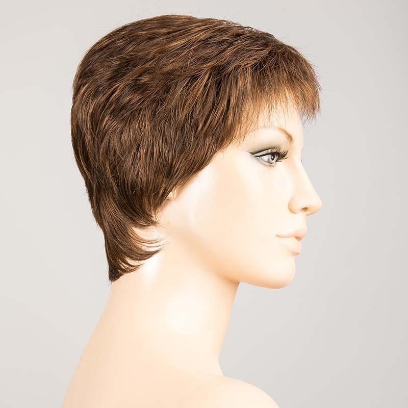 Risk Wig by Ellen Wille | Synthetic Lace Front Wig (Mono Crown) Ellen Wille Synthetic Chocolate Mix / Front: 1.25" | Crown: 2.25" | Sides: 1.75" | Nape: 2" / Petite / Average