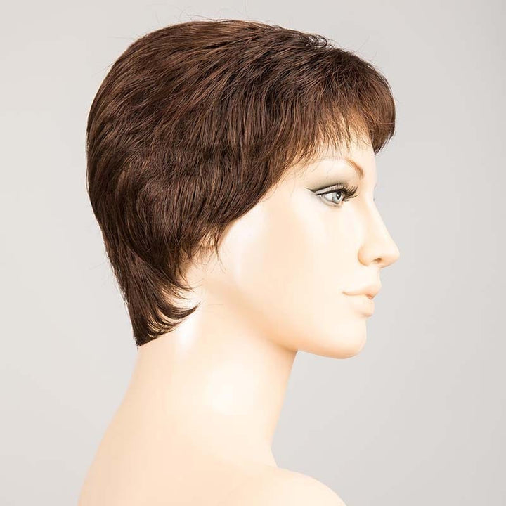 Risk Wig by Ellen Wille | Synthetic Lace Front Wig (Mono Crown) Ellen Wille Synthetic Dark Chocolate Mix / Front: 1.25" | Crown: 2.25" | Sides: 1.75" | Nape: 2" / Petite / Average