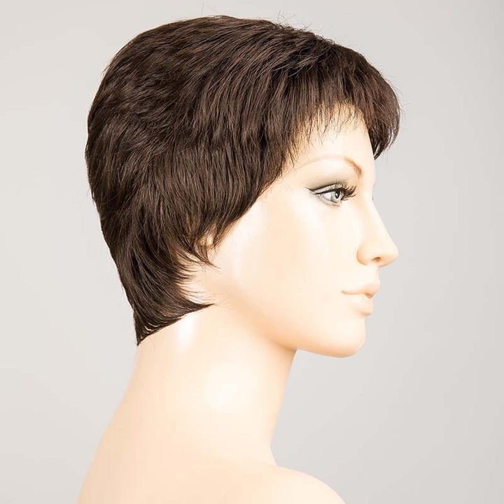 Risk Wig by Ellen Wille | Synthetic Lace Front Wig (Mono Crown) Ellen Wille Synthetic Espresso Mix / Front: 1.25" | Crown: 2.25" | Sides: 1.75" | Nape: 2" / Petite / Average