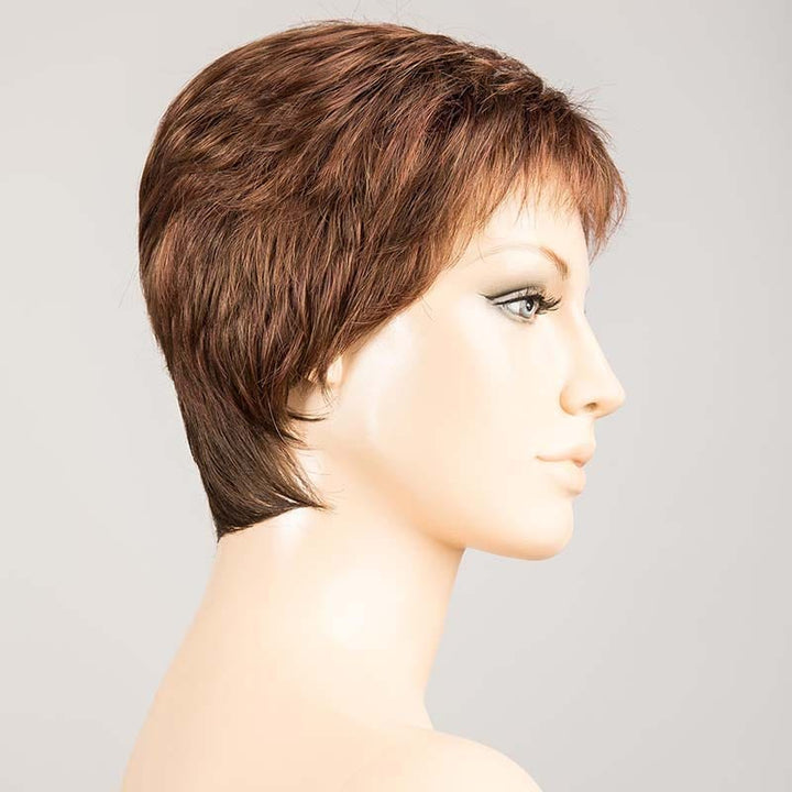 Risk Wig by Ellen Wille | Synthetic Lace Front Wig (Mono Crown) Ellen Wille Synthetic Hot Chocolate Mix / Front: 1.25" | Crown: 2.25" | Sides: 1.75" | Nape: 2" / Petite / Average