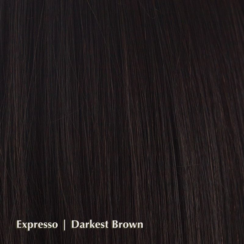 Robin Wig by Noriko | Synthetic Wig (Basic Cap) Noriko Wigs Expresso | Darkest Brown / Front: 4.5" | Nape: 17" / Petite / Average