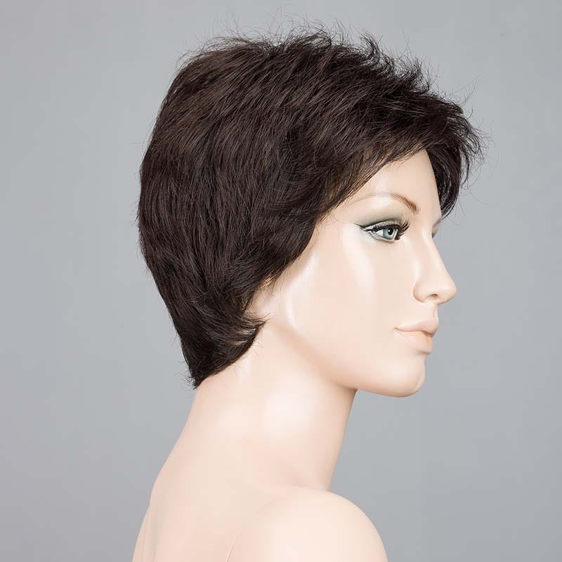 Ruby by Ellen Wille | Synthetic Lace Front Wig (Mono Crown) Ellen Wille Synthetic Espresso Mix / Front: 3.75" | Crown: 3.5" | Sides: 2.75" | Nape: 2.5" / Petite / Average
