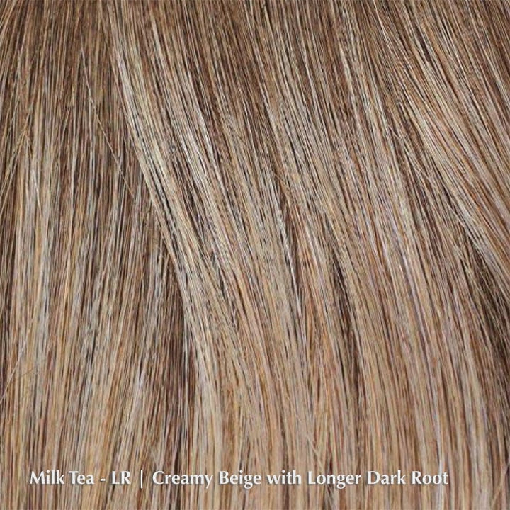 Sage Wig by Rene of Paris | Synthetic Lace Front Wig (Mono Part) Rene of Paris Synthetic Milk Tea-LR / Front: 6" | Side: 15" | Back: 15" | Crown: 15" | Nape: 15" / Petite / Average
