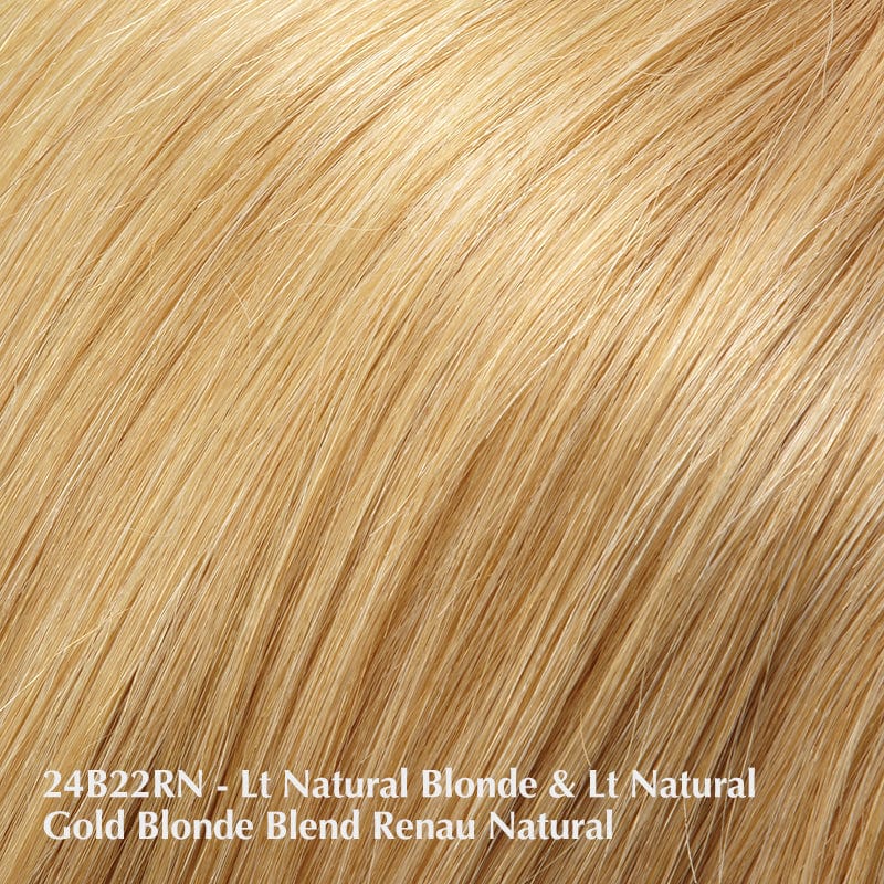 Sienna Lite Wig by Jon Renau | Remi Human Hair (Mono Top) Jon Renau Remy Human Hair 24B22RN Natural Golden Blonde / Bang: 7.75" | Crown: 14" | Side: 13.5" | Nape: 11" / Average