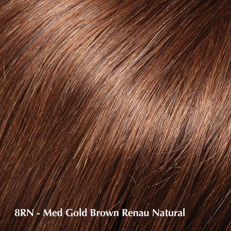 Sienna Lite Wig by Jon Renau | Remi Human Hair (Mono Top) Jon Renau Remy Human Hair 8RN Natural Warm Brown / Bang: 7.75" | Crown: 14" | Side: 13.5" | Nape: 11" / Average