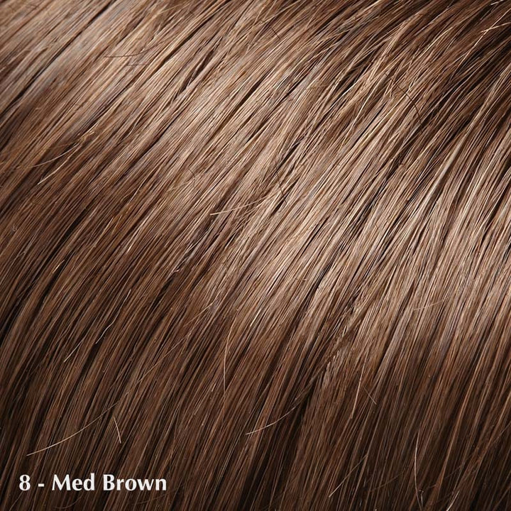 Simplicity Petite Wig by Jon Renau | Synthetic Wig (Basic Cap) Jon Renau Synthetic 8 Cocoa / Bang: 3.5" | Crown: 2.5" | Sides: 2" | Nape: 1.5" / Petite