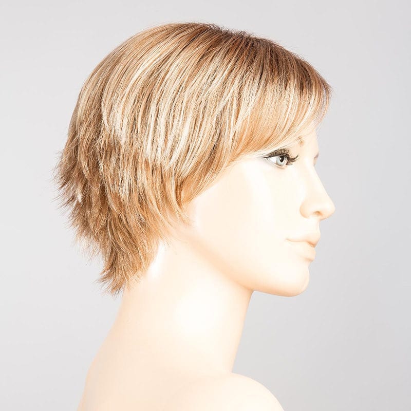 Sky Wig by Ellen Wille | Mono Crown Ellen Wille Synthetic Dark Sand Rooted / Front: 4.25" | Crown: 5.5" | Sides: 3.5" | Nape: 2" / Petite / Average