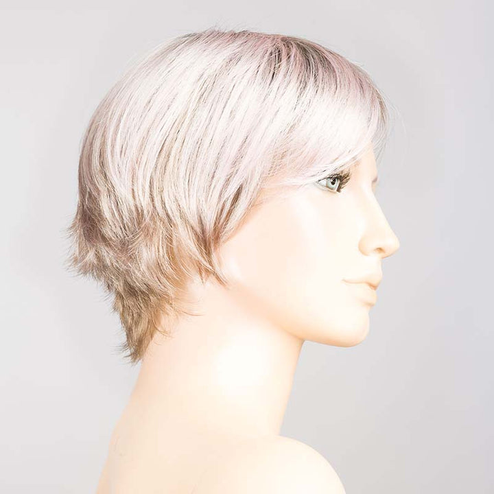 Sky Wig by Ellen Wille | Mono Crown Ellen Wille Synthetic Metallic Rose Rooted / Front: 4.25" | Crown: 5.5" | Sides: 3.5" | Nape: 2" / Petite / Average