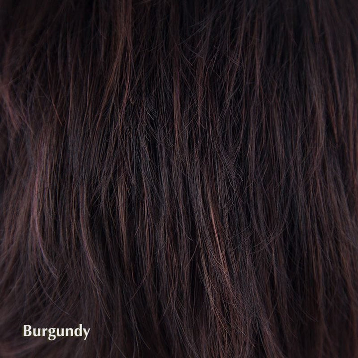 Sky Wig by Noriko | Synthetic Wig (Basic Cap) Noriko Synthetic Burgundy | / Front: 5.6" | Crown: 5.2" | Nape: 3.6" / Petite / Average
