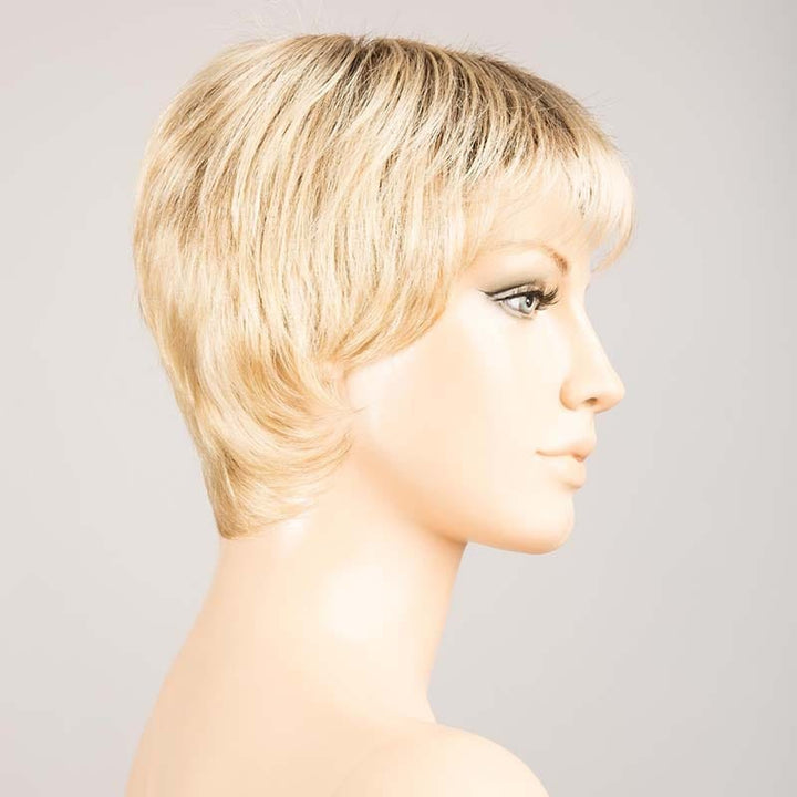 Stop Hi Tec by Ellen Wille | Short Synthetic Wig (Mono Crown) Ellen Wille Synthetic Champagne Rooted / Front: 3" | Crown: 3.75" | Sides: 2.75" | Nape: 2.5" / Petite / Average