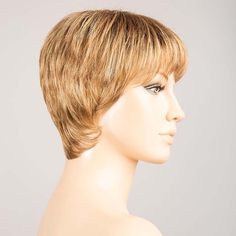 Stop Hi Tec by Ellen Wille | Short Synthetic Wig (Mono Crown) Ellen Wille Synthetic Ginger Rooted / Front: 3" | Crown: 3.75" | Sides: 2.75" | Nape: 2.5" / Petite / Average