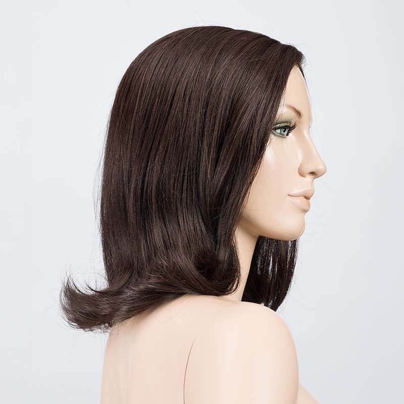 Taste Wig by Ellen Wille | Human Hair/Synthetic Blend Lace Front Wig (Mono Part) Ellen Wille Heat Friendly | Human Hair Blend Espresso Mix / Front: 13" | Crown: 13.5" | Sides: 12" | Nape: 8.25" / Petite / Average