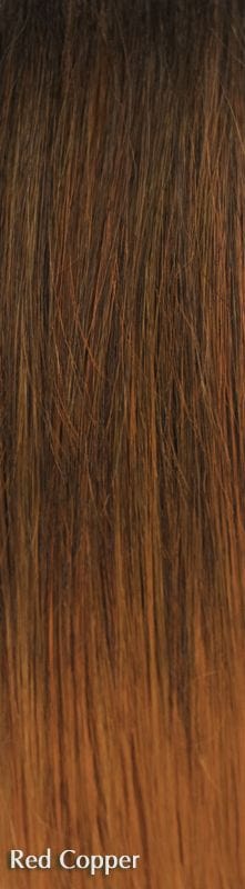 Taylor Wig by Noriko | Synthetic Lace Front Wig (Mono Part) Noriko Synthetic Red Copper | / Bang 12.99" | Crown: 9.84" | Nape: 2.75" / Average