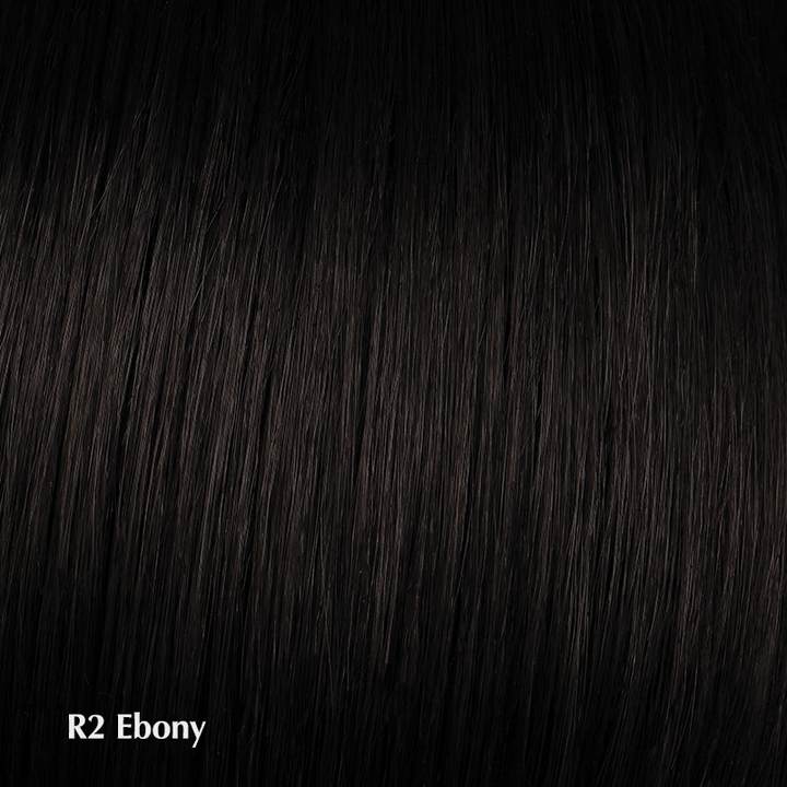 Trendy Fringe Bangs by Hairdo | Heat Friendly | Synthetic Clip In Bangs Hairdo Hair Pieces R2 Ebony / Base: 4.25" - 1.25" L x 2.5" W | Front: 6" | Side: 10.75" | Back: 10.75