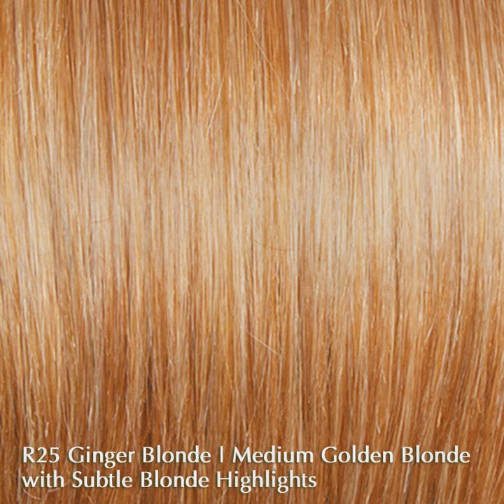 Tress by Raquel Welch | Synthetic Wig (Basic Cap) Raquel Welch Synthetic R25 Ginger Blonde / Front: 5" | Crown: 6" | Side: 7" | Back: 6.5" | Nape: 8.5" / Average