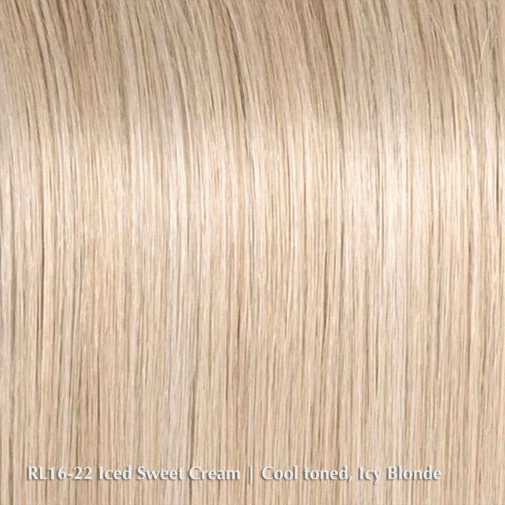 Wavy Day by Raquel Welch | Heat Friendly Synthetic Wig | Extended Lace Front (Mono Top) Raquel Welch Heat Friendly Synthetic RL16/22 Iced Sweet Cream / Front: 11.5" | Crown: 12.5" | Side: 9.5" | Back: 11.5" | Nape: 7.5" / Average